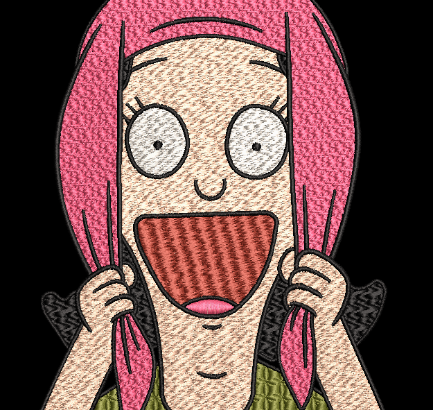 Bob's Burgers Character - Excited Louise Belcher Design
