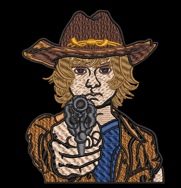 Carl Grimes Embroidery Design
