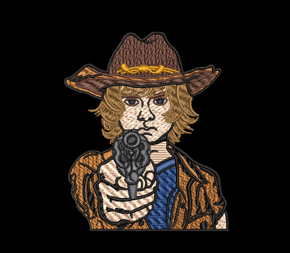 Carl Grimes Embroidery Design