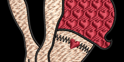 Betty Boop Full Length Digital Download Embroidery Design