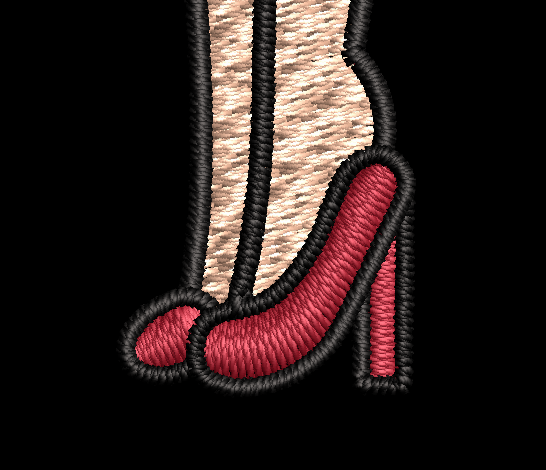 Betty Boop Full Length Digital Download Embroidery Design