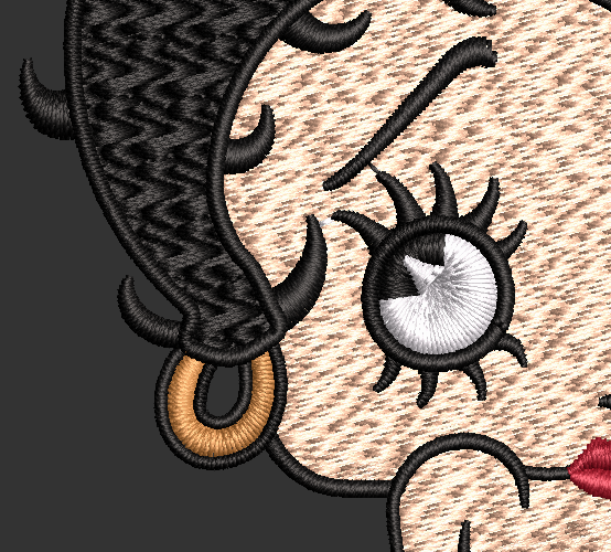 Betty Boop Full Length Digital Download Embroidery Design