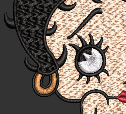 Betty Boop Full Length Digital Download Embroidery Design