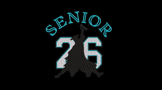 Graduation Embroidery Design - Senior 2026