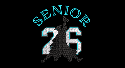 Graduation Embroidery Design - Senior 2026