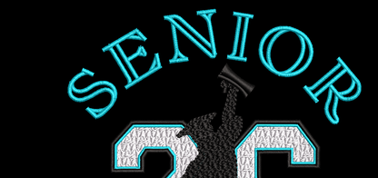 Graduation Embroidery Design - Senior 2026