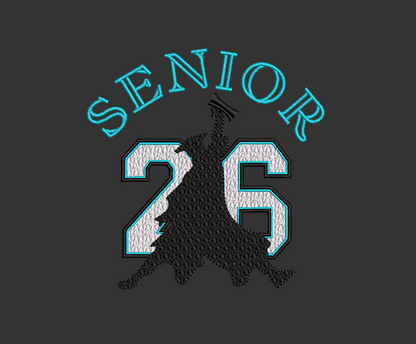 Graduation Embroidery Design - Senior 2026