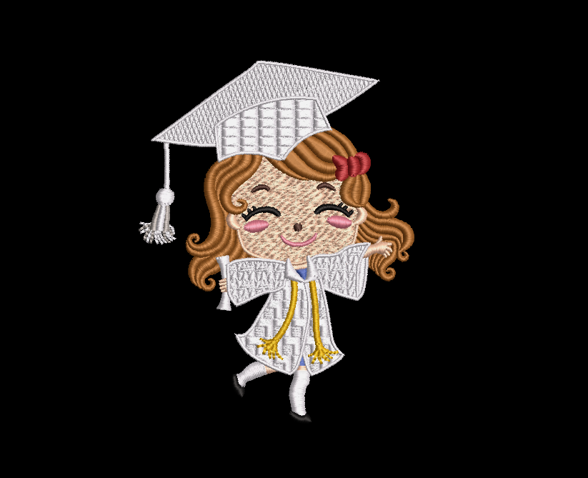 Lil Grad Gurl 02 Kindergarten Graduation Design