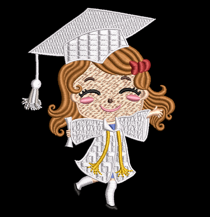 Lil Grad Gurl 02 Kindergarten Graduation Design
