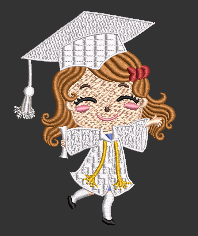 Lil Grad Gurl 02 Kindergarten Graduation Design