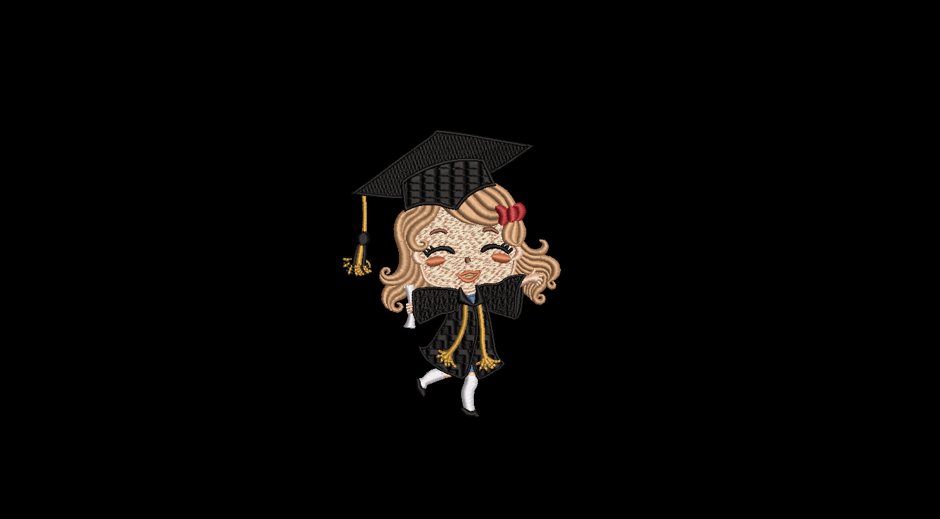 Lil Grad Gurl  Kindergarten Graduation Design