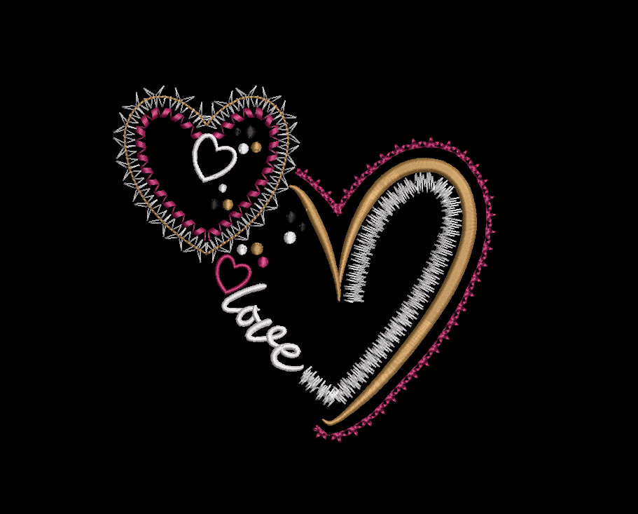 Love Hearts - 2 Designs - Digital Download
