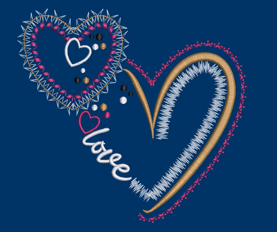 Love Hearts - 2 Designs - Digital Download