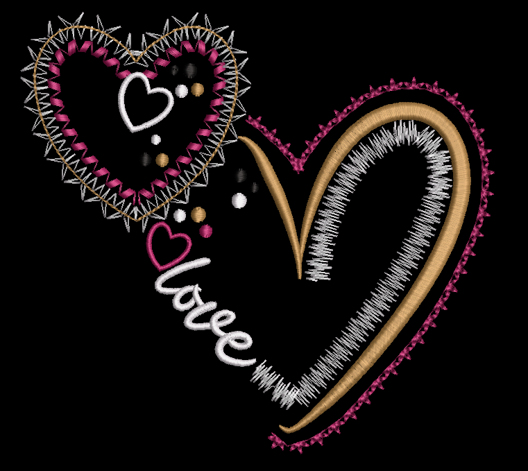 Love Hearts - 2 Designs - Digital Download