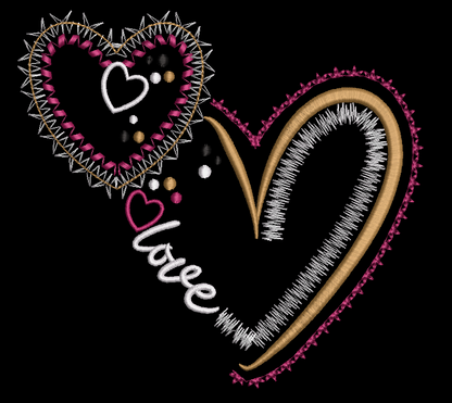 Love Hearts - 2 Designs - Digital Download