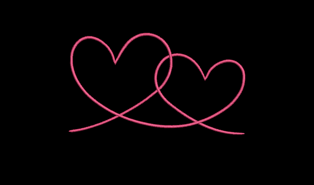 Multiple Hearts and Double Satin Stitched Hearts - 2 Designs - Digital Download