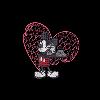 Vintage Mickey and Minnie Mouse Call Each Other