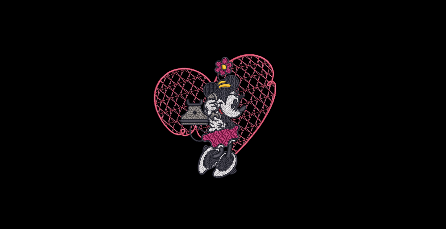 Vintage Mickey and Minnie Mouse Call Each Other