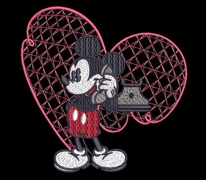 Vintage Mickey and Minnie Mouse Call Each Other