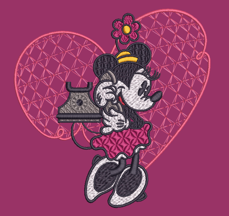 Vintage Mickey and Minnie Mouse Call Each Other