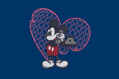 Vintage Mickey and Minnie Mouse Call Each Other