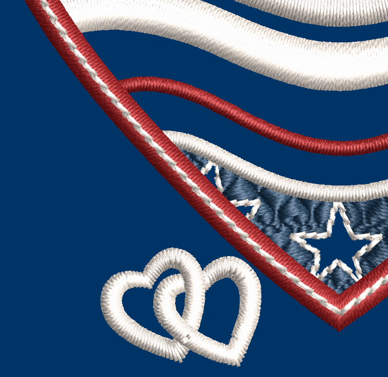 July 4 Patriotic Hearts - 7 Designs Included Digital Download