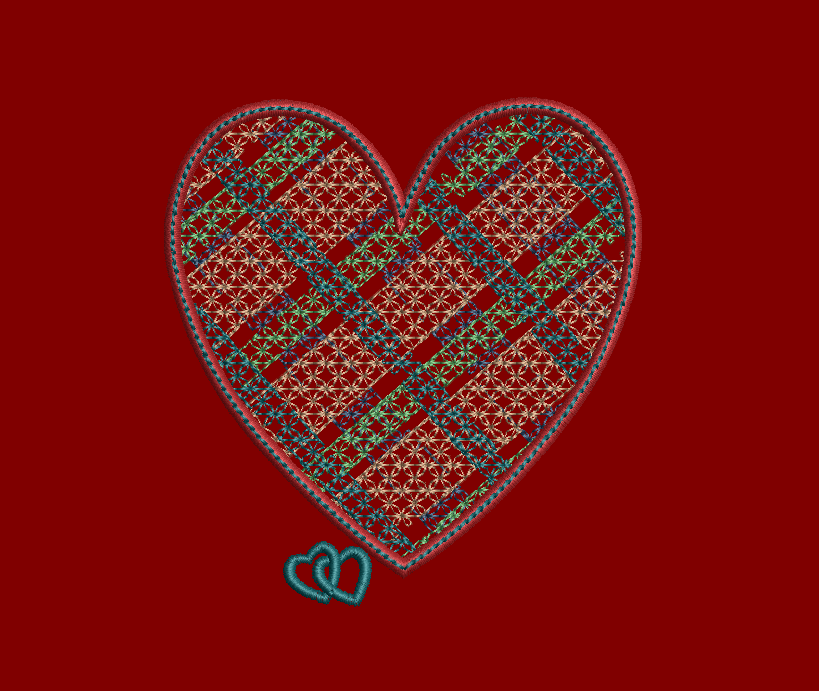 July 4 Patriotic Hearts - 7 Designs Included Digital Download