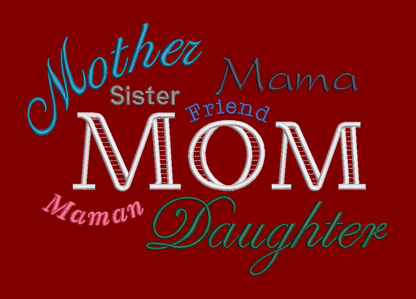 All the Names for Mom Digital Download Apparel Design