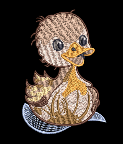 Easter Ducky Embroidery Design Digital Download