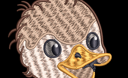 Easter Ducky Embroidery Design Digital Download