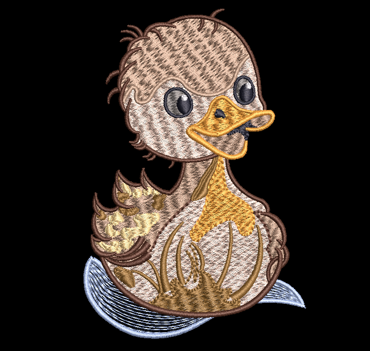 Easter Ducky Embroidery Design Digital Download