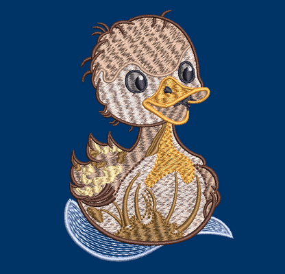 Easter Ducky Embroidery Design Digital Download