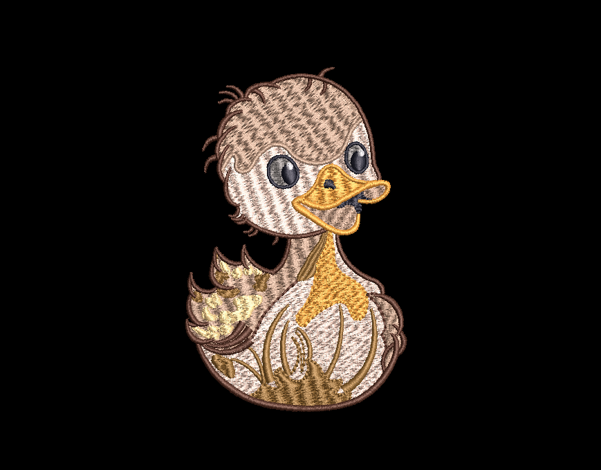 Easter Ducky Embroidery Design Digital Download