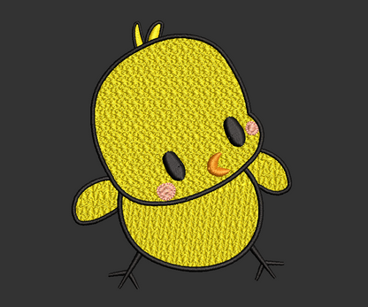 Easter Chick Embroidery Design Digital Download