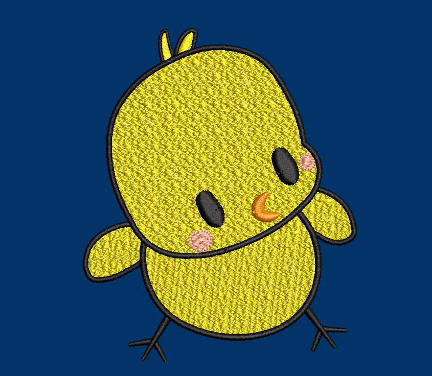Easter Chick Embroidery Design Digital Download