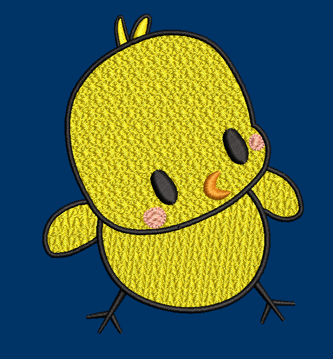 Easter Chick Embroidery Design Digital Download
