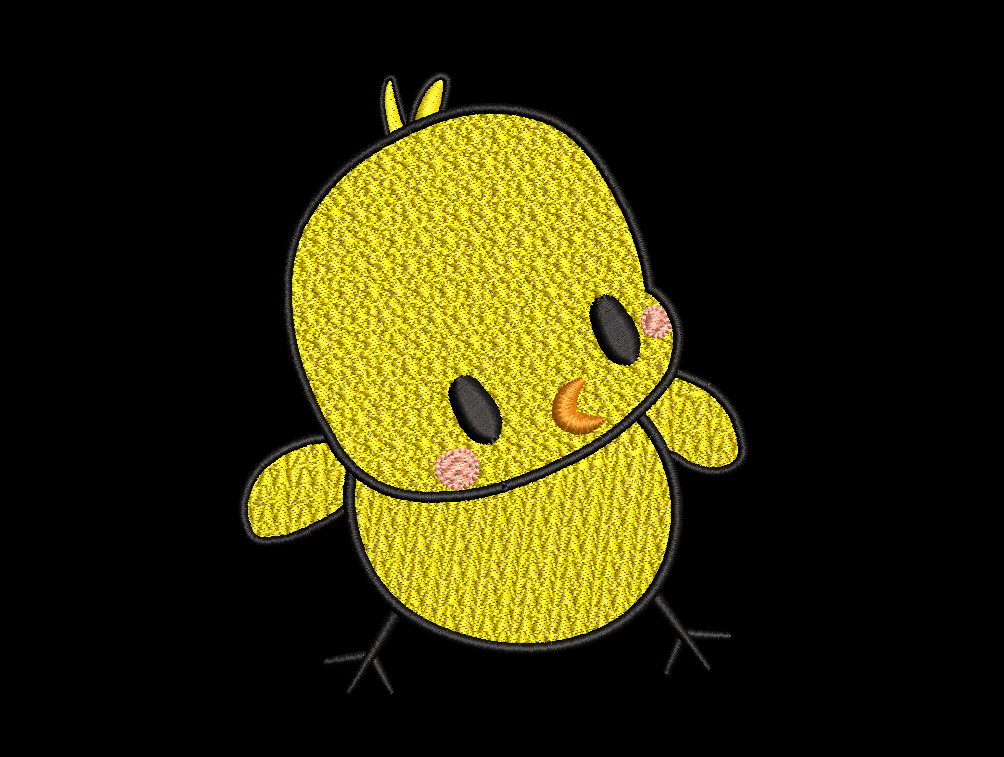 Easter Chick Embroidery Design Digital Download