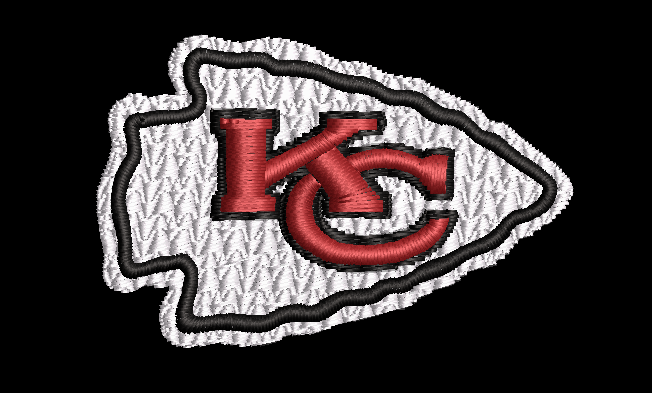 Kansas City Arrowhead Logo 2 Designs and 2 Appliques