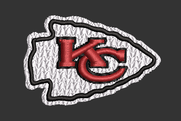 Kansas City Arrowhead Logo 2 Designs and 2 Appliques