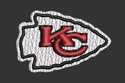 Kansas City Arrowhead Logo 2 Designs and 2 Appliques