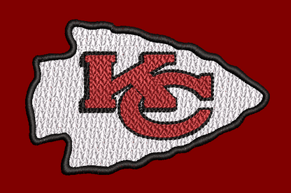 Kansas City Arrowhead Logo 2 Designs and 2 Appliques