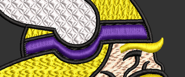 Minnesota Vikings Mascot Embroidery Design 2 Hoop Sizes