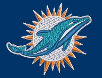 NFL Collection - 4 x 4 Miami Dolphins Logo
