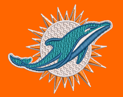 NFL Collection - 4 x 4 Miami Dolphins Logo