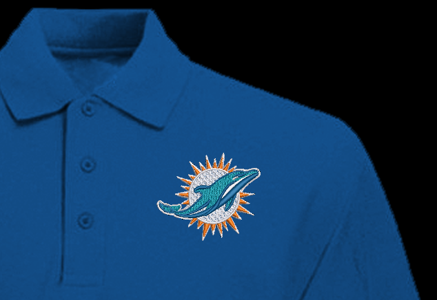 NFL Collection - 4 x 4 Miami Dolphins Logo