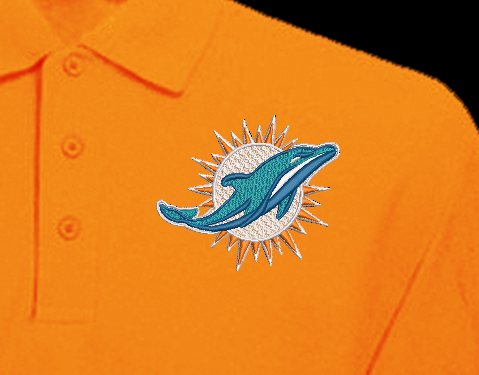 NFL Collection - 4 x 4 Miami Dolphins Logo