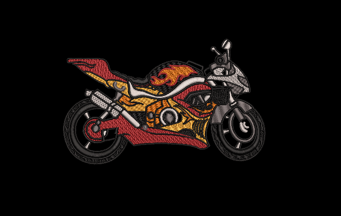 Motorcycle Collection - Bike 08 5 x 7 Hoop