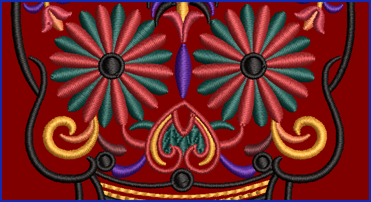 Sugar Skull 05 - 2 Hoop Sizes Digital Design Downloads