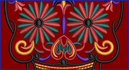 Sugar Skull 05 - 2 Hoop Sizes Digital Design Downloads
