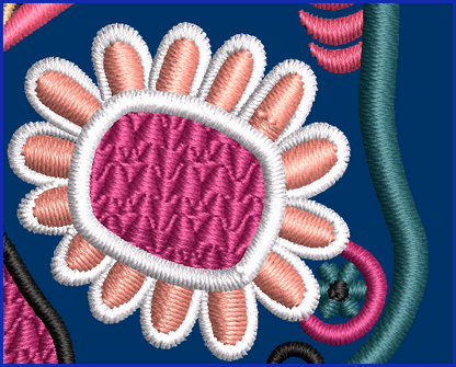 Sugar Skull 02 - 2 Hoop Sizes Digital Design Downloads
